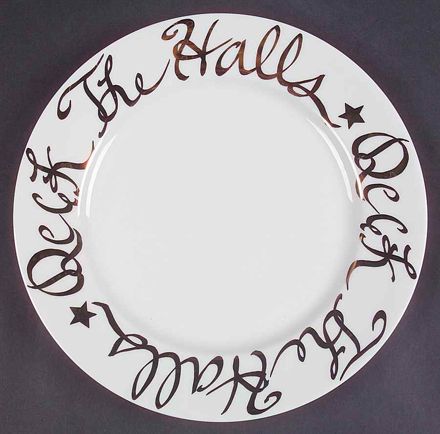 Deck the Halls (No Fruit) Salad Plate by Rosanna-1