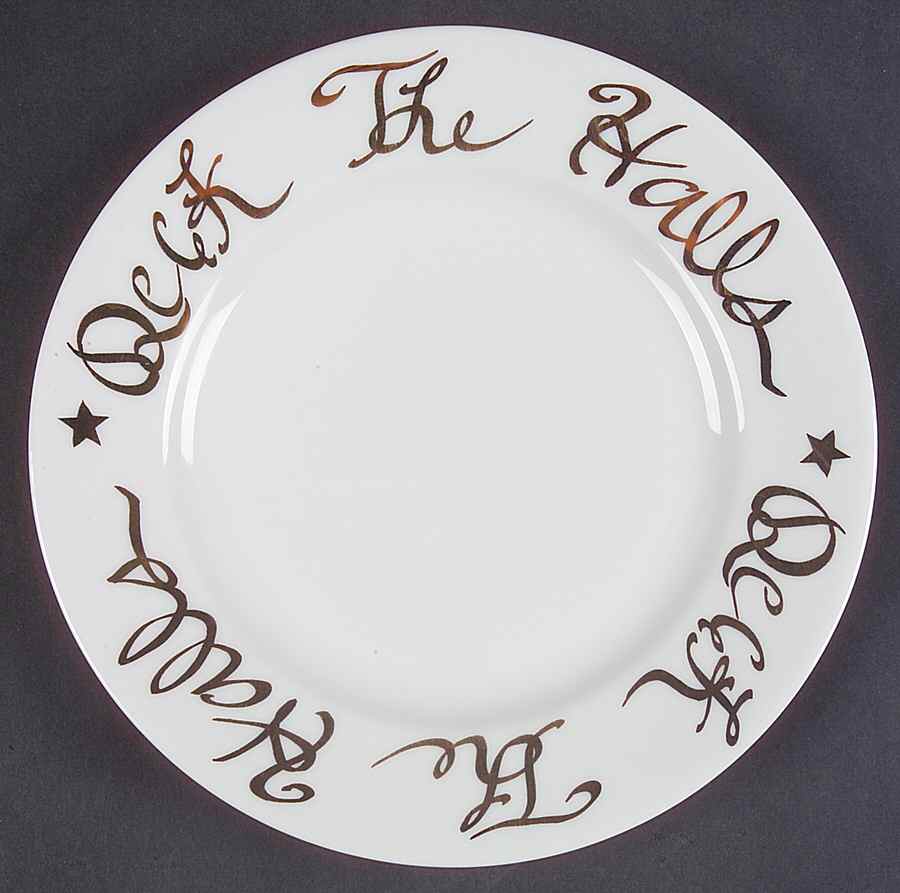 Deck the Halls (No Fruit) Dinner Plate by Rosanna-1