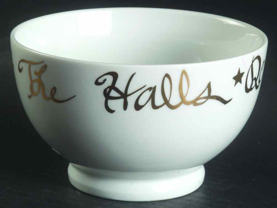 Deck the Halls (No Fruit) Soup/Cereal Bowl by Rosanna-1