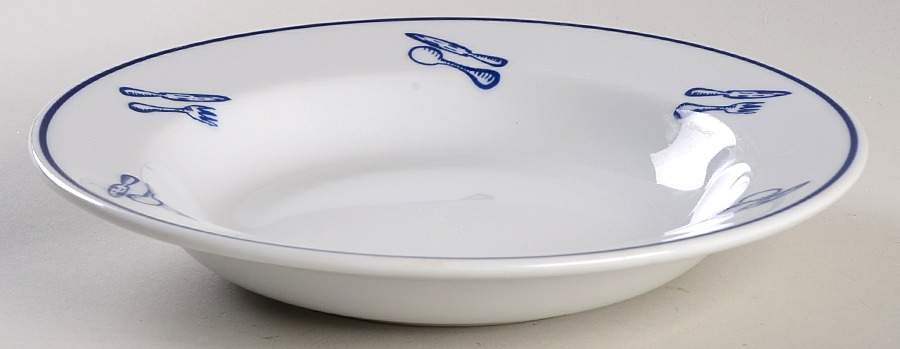 Dinnertime Large Rim Soup Bowl by Rosanna-1