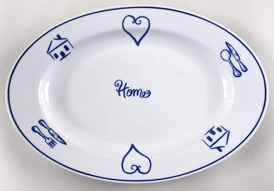 Home 15" Oval Serving Platter by Rosanna-1