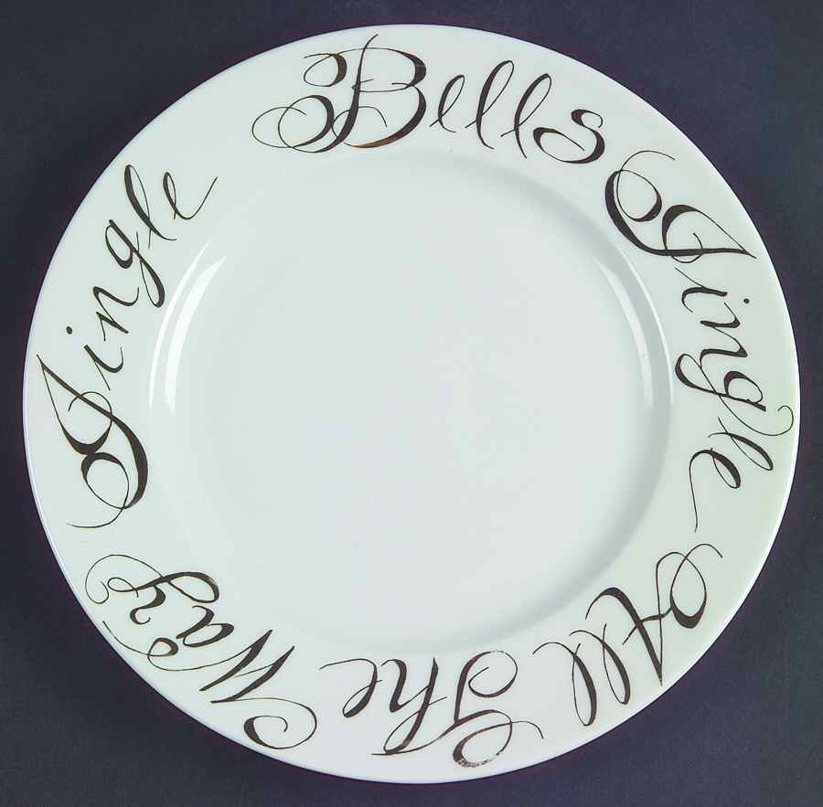 Jingle Bells Salad Plate by Rosanna-1