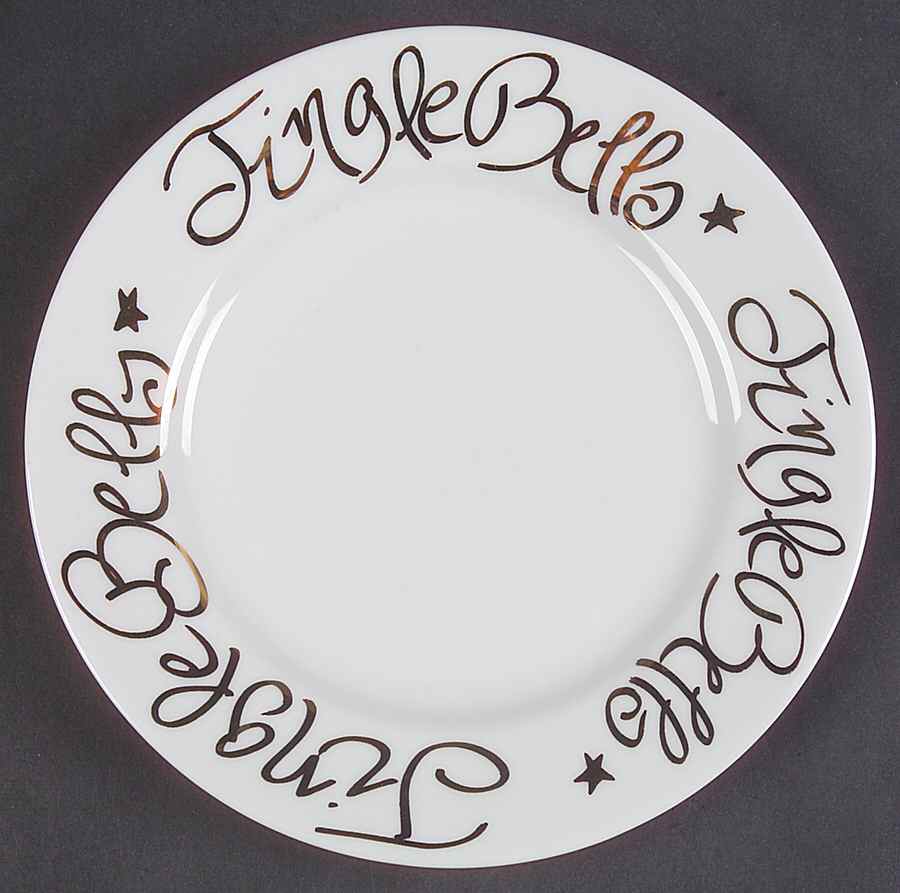 Jingle Bells Salad Plate by Rosanna-1