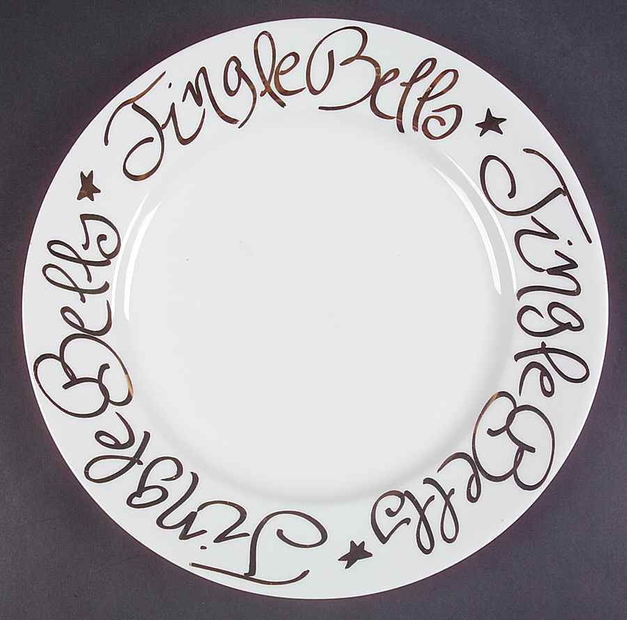 Jingle Bells Dinner Plate by Rosanna-1
