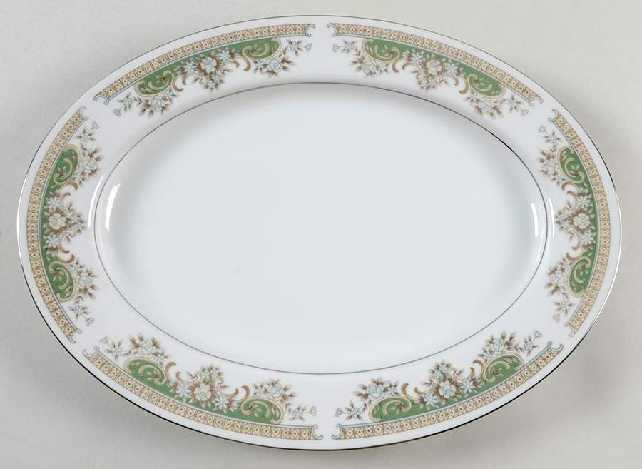 Alberta Platinum 12" Oval Serving Platter by Ranmaru-1