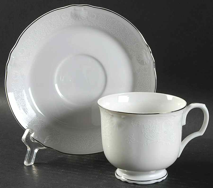 Bridal Lace Footed Cup & Saucer Set by Ranmaru-1