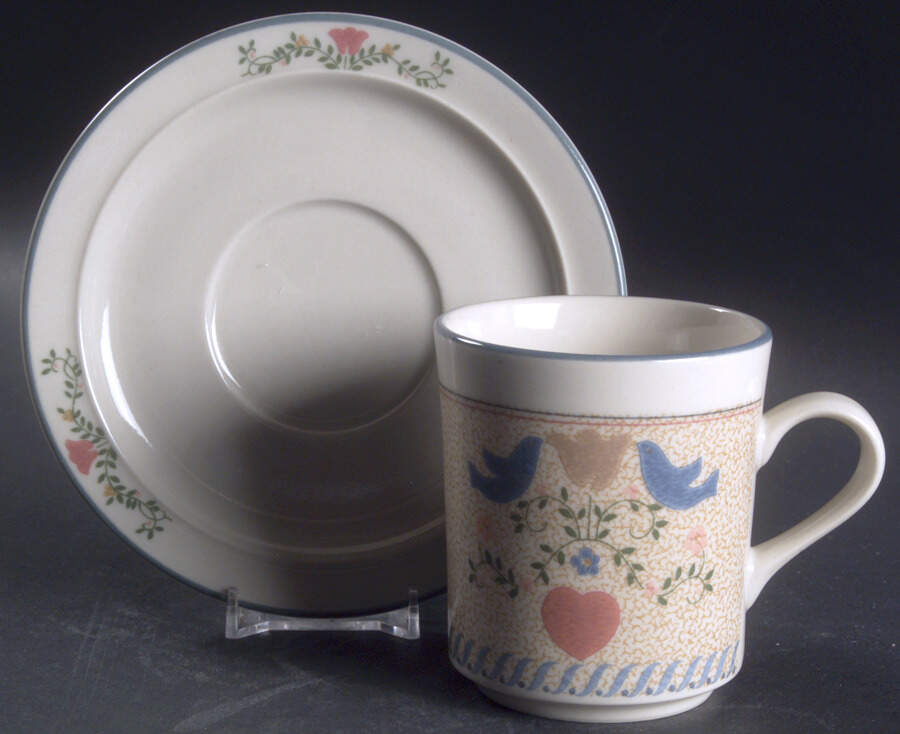 Country Cottage Flat Cup & Saucer Set by Ranmaru-1