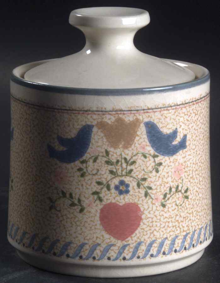 Country Cottage Sugar Bowl & Lid by Ranmaru-1