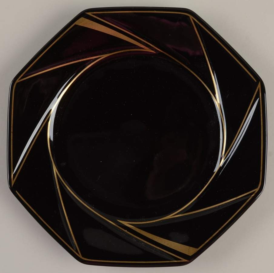 Crystalline Black Salad Plate by Ranmaru-1