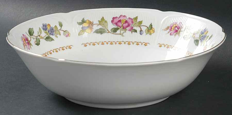 Fleur De Paradis 9" Round Vegetable Bowl by Ranmaru-1