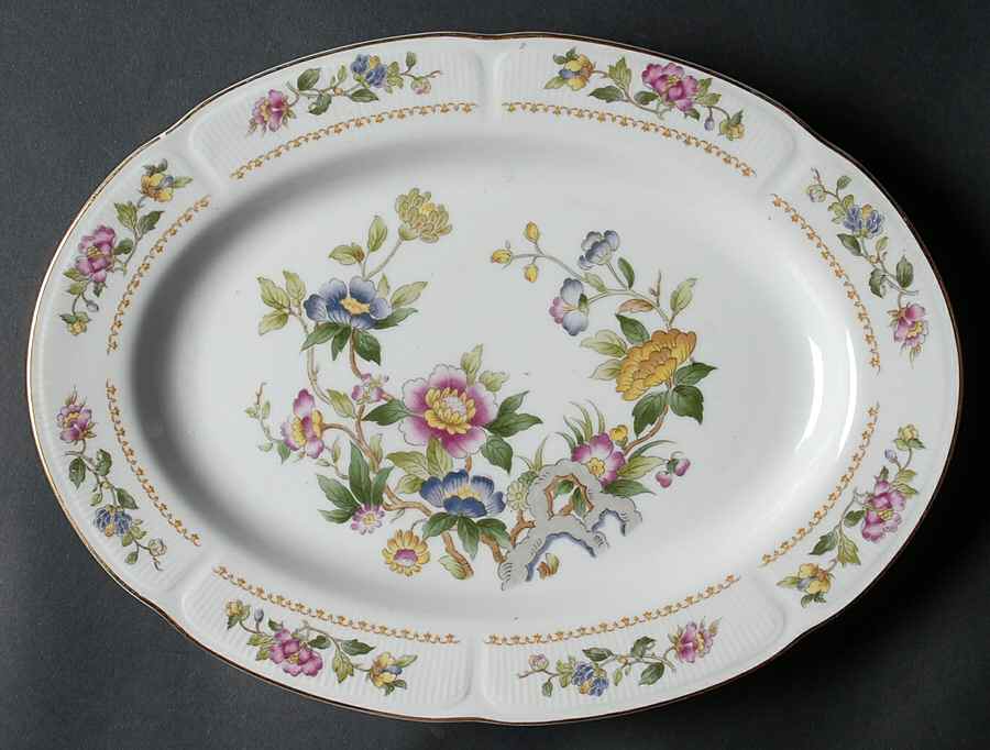 Fleur De Paradis 12" Oval Serving Platter by Ranmaru-1