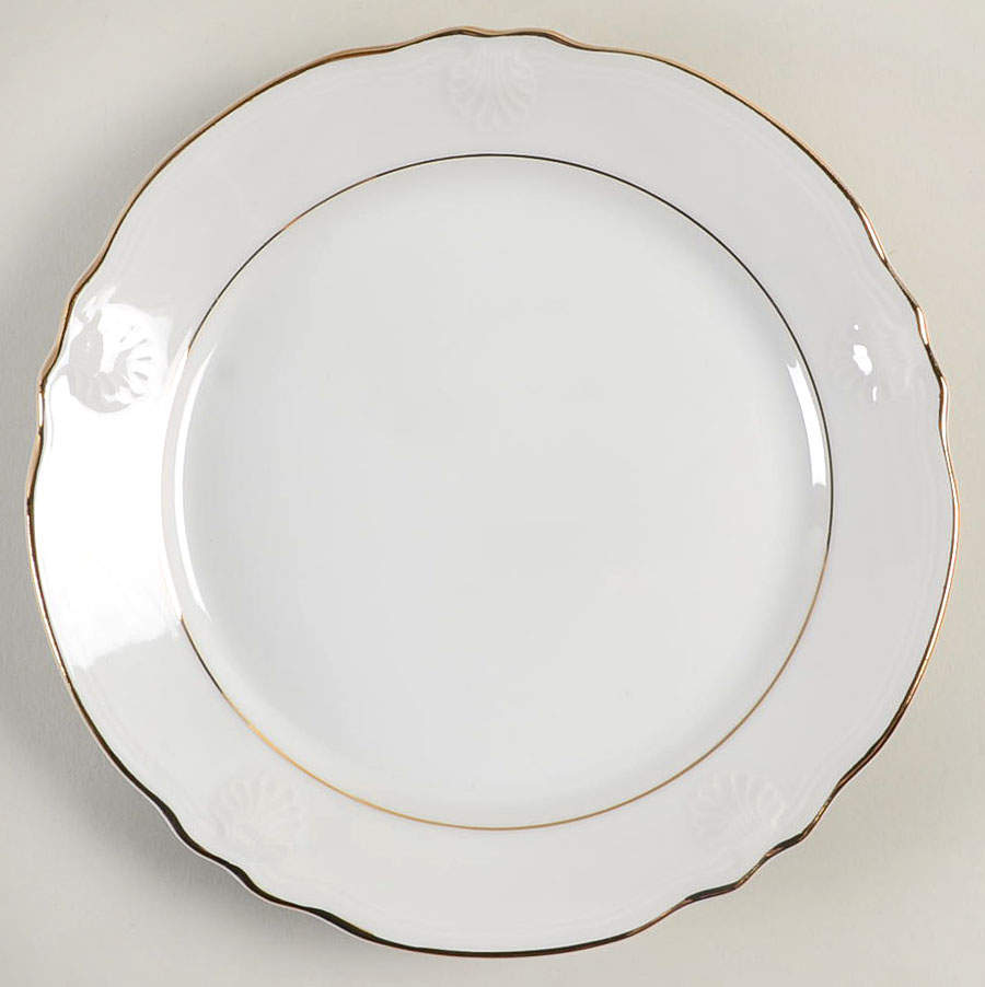 Golden Shell Bread & Butter Plate by Ranmaru-1
