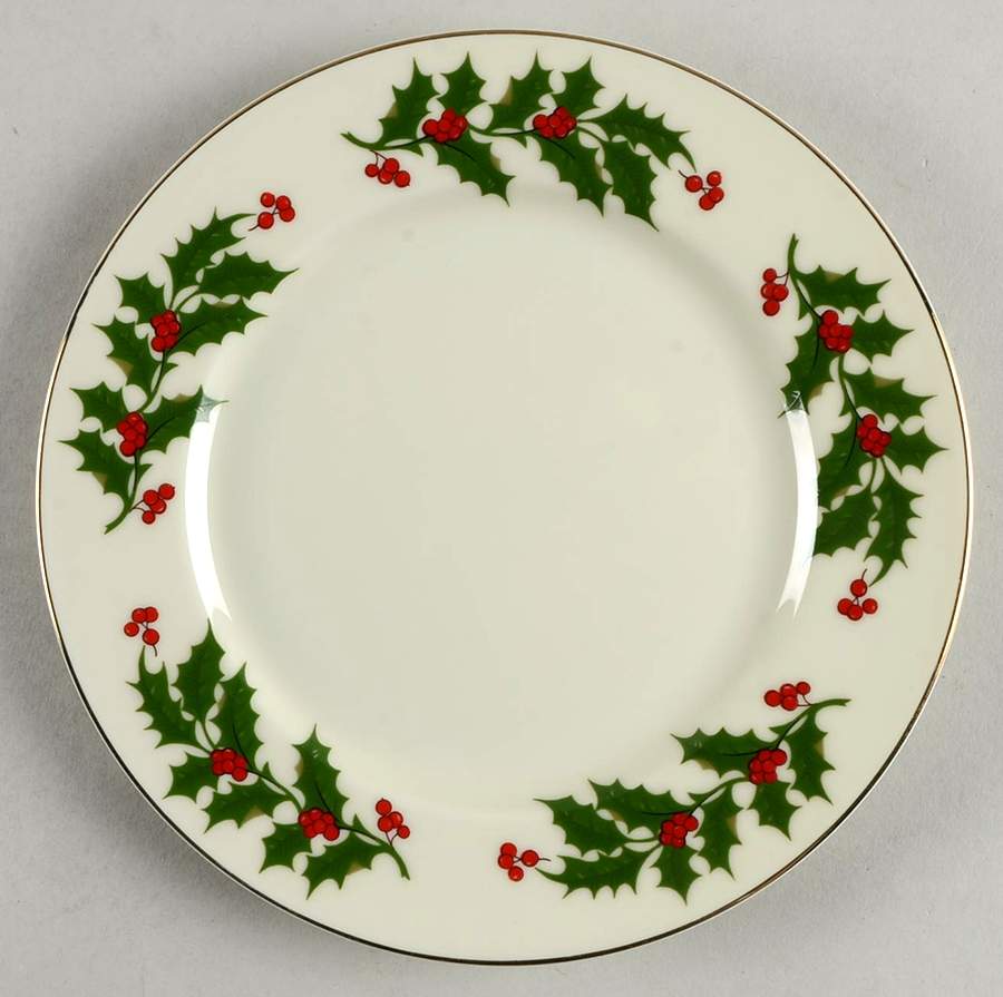 Ivory Holly Salad Plate by Ranmaru-1
