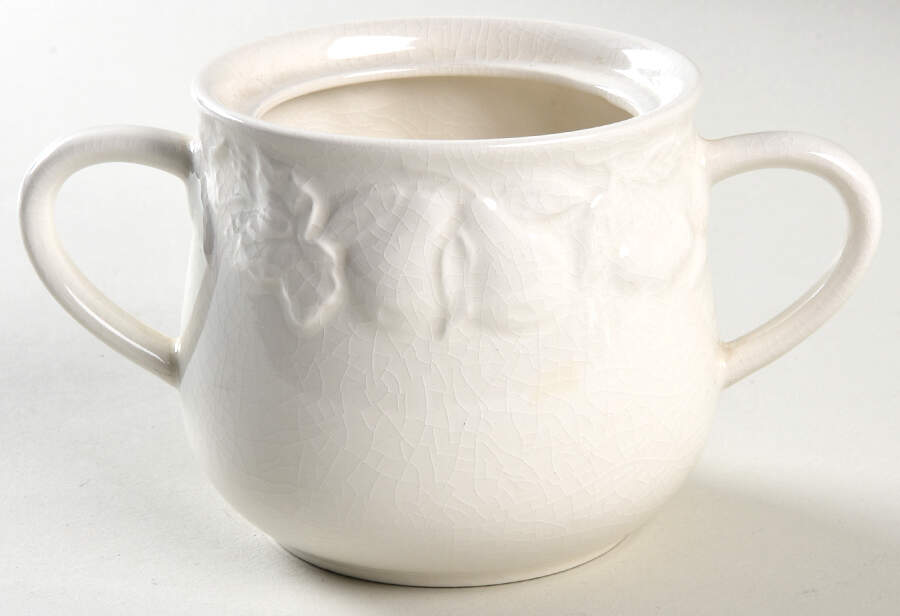 Orchard White Sugar Bowl No Lid by Ranmaru-1
