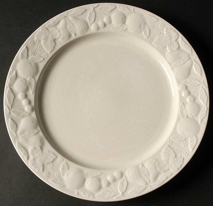 Orchard White 12" Chop Plate (Round Platter) by Ranmaru-1