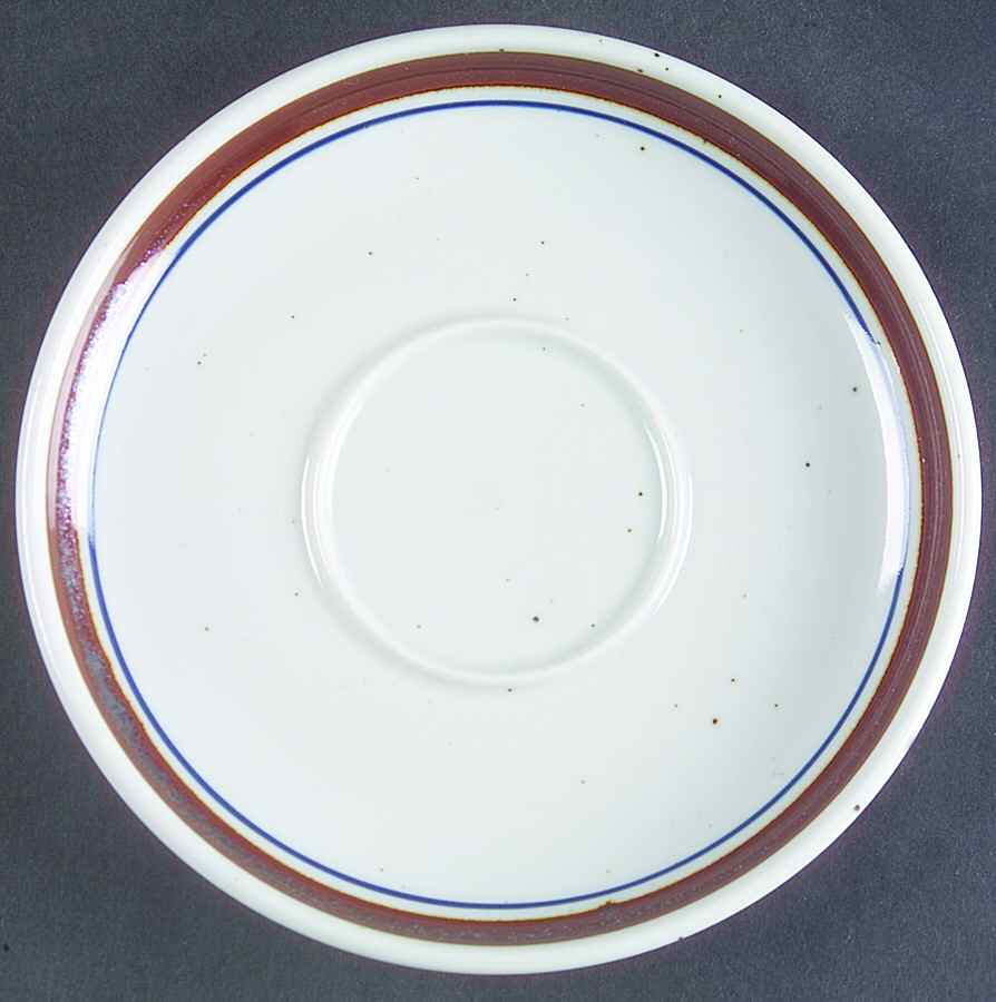 Potter's Choice Brown and Blue Saucer by Ranmaru-1