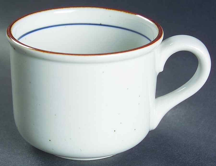 Potter's Choice Brown and Blue Flat Cup by Ranmaru-1