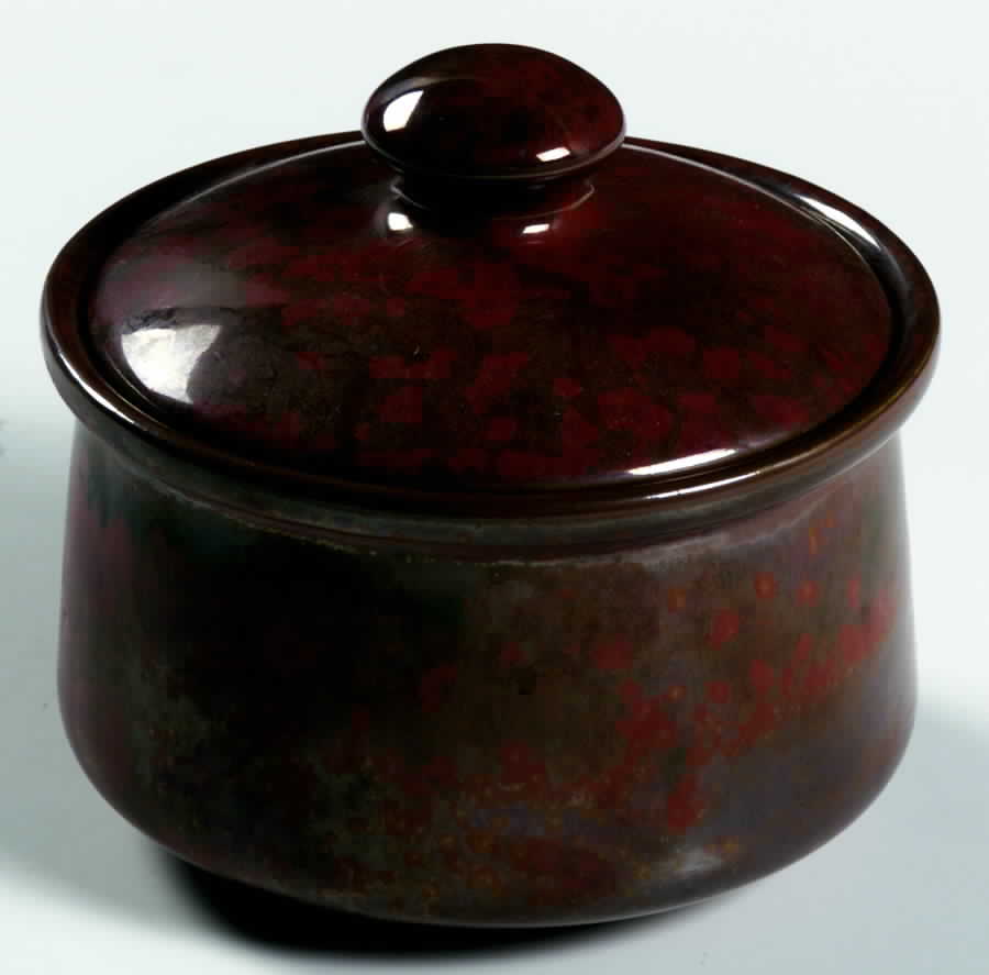 Potter's Choice All Rust Sugar Bowl & Lid by Ranmaru-1