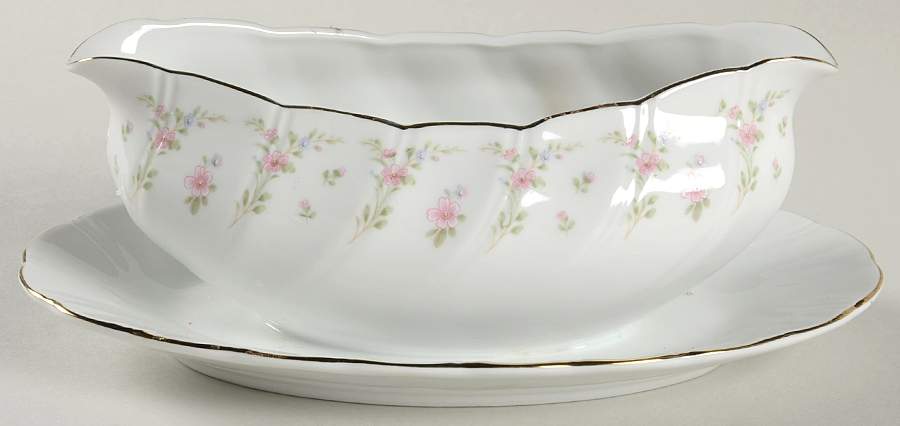 Printemps Gravy Boat with Attached Underplate by Ranmaru-1