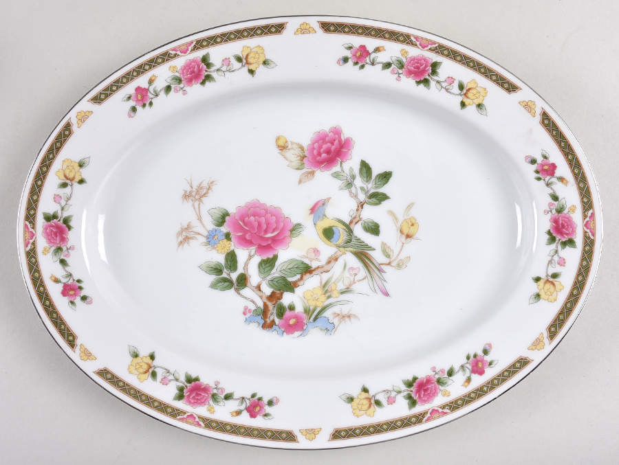 Rose Tapestry 12" Oval Serving Platter by Ranmaru-1