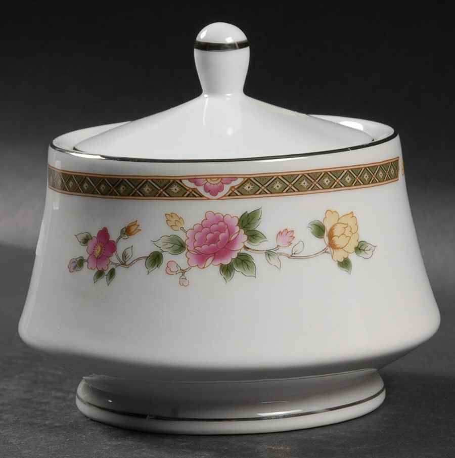 Rose Tapestry Sugar Bowl & Lid by Ranmaru-1