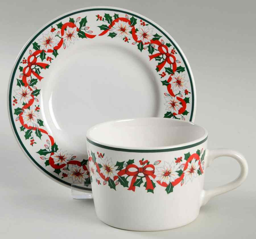 Season To Celebrate Flat Cup & Saucer Set by Ranmaru-1