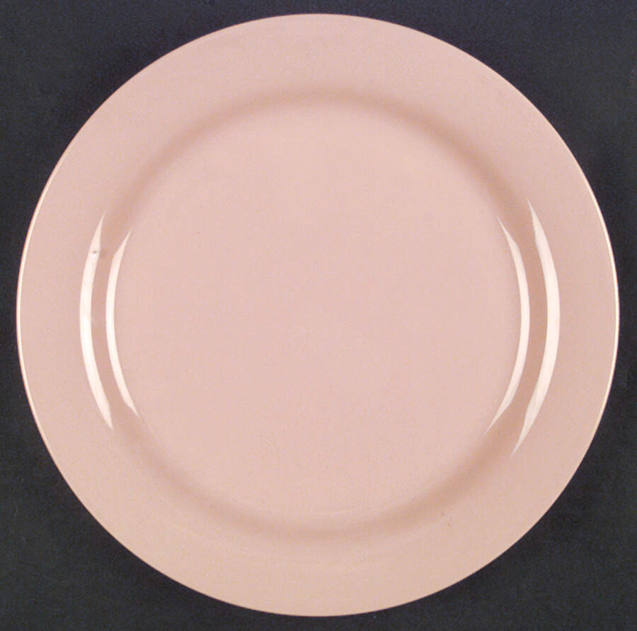 Space II Peach Dinner Plate by Ranmaru-1