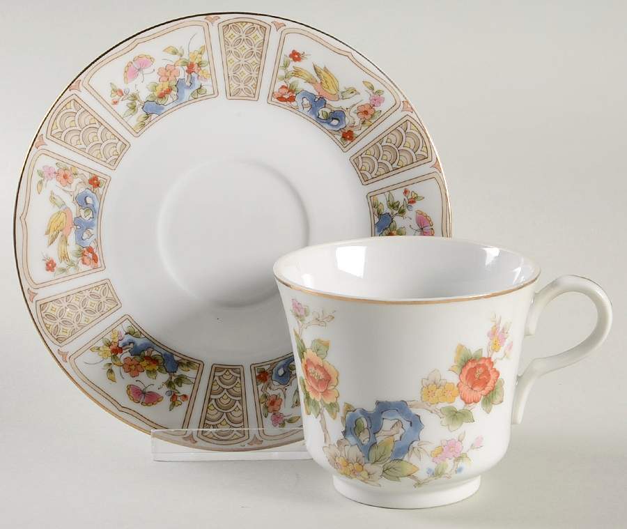 Spring Moon Flat Cup & Saucer Set by Ranmaru-1