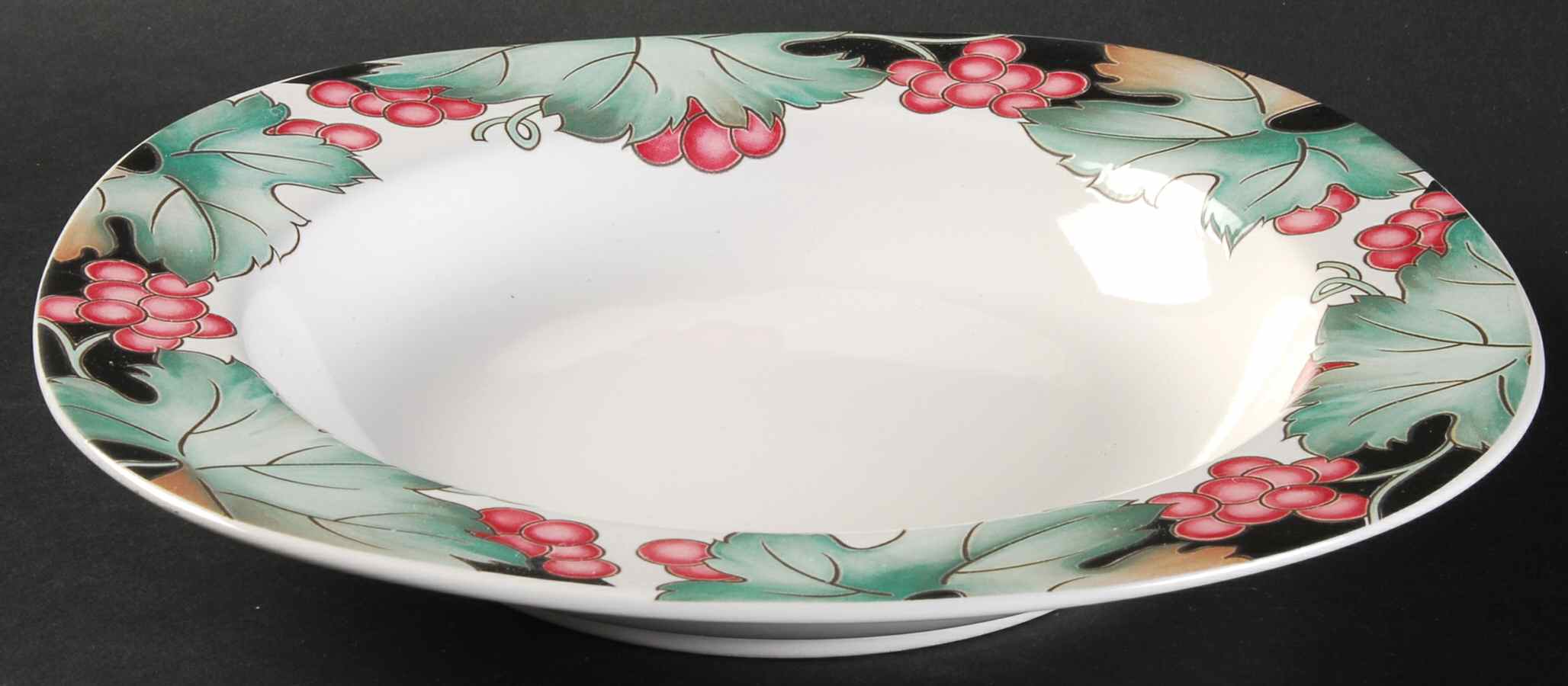 Vineyard Rim Soup Bowl by Ranmaru-1