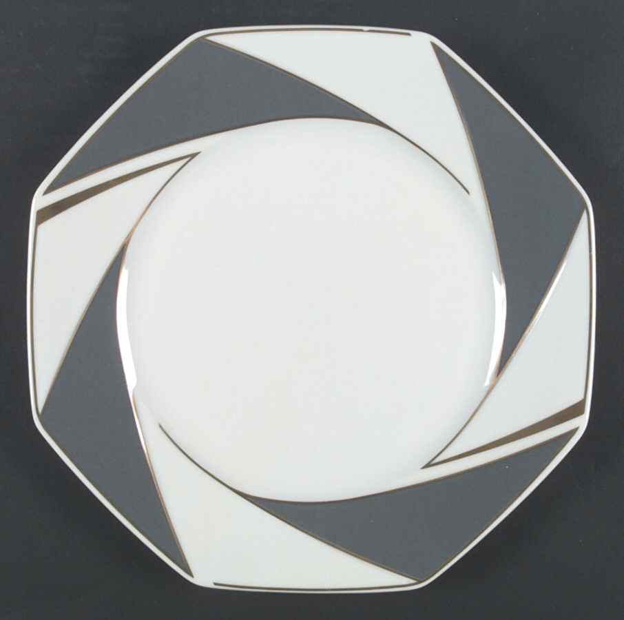 Windmill Gray Dinner Plate by Ranmaru-1
