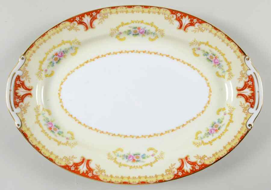 RNS3 12" Oval Serving Platter by Ransom (Japan)-1