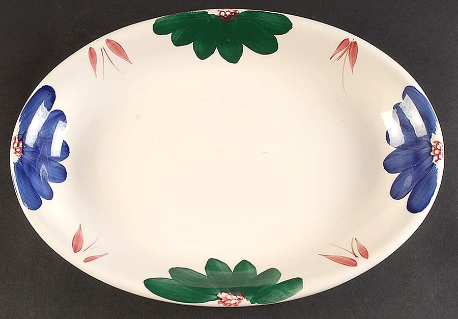 Fiori 16" Oval Serving Platter by Roma (New York)-1