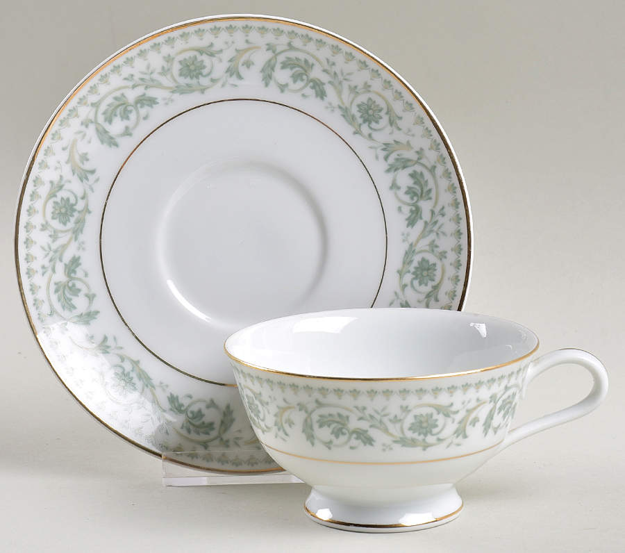 Ada Footed Cup & Saucer Set by Rose (Japan)-1