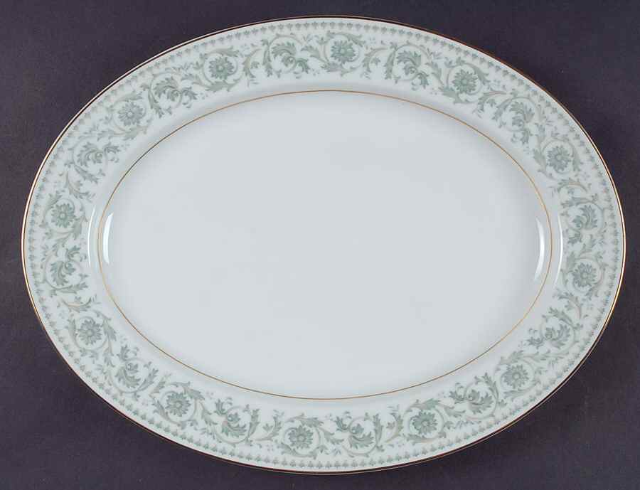 Ada 13" Oval Serving Platter by Rose (Japan)-1