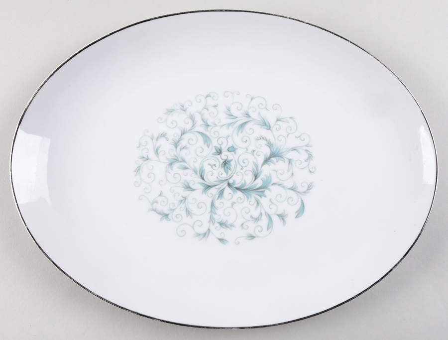 Aida 12" Oval Serving Platter by Rose (Japan)-1