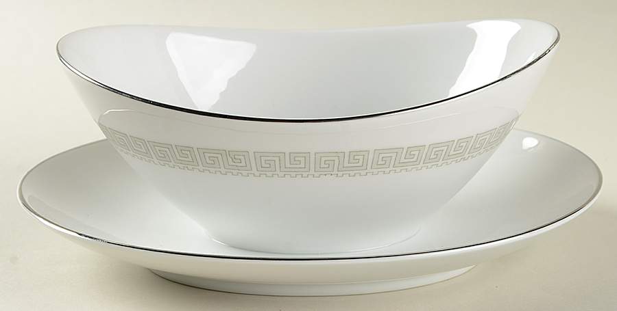 Banfield Gravy Boat with Attached Underplate by Rose (Japan)-1