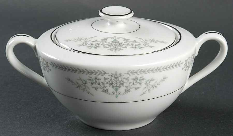 Brenda Sugar Bowl & Lid by Rose (Japan)-1
