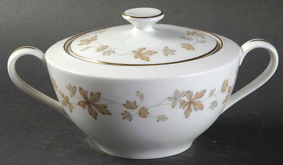 Brierly Sugar Bowl & Lid by Rose (Japan)-1