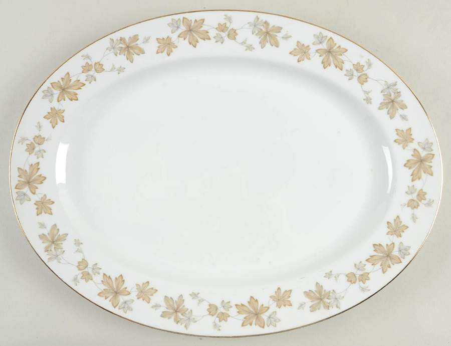 Brierly 16" Oval Serving Platter by Rose (Japan)-1
