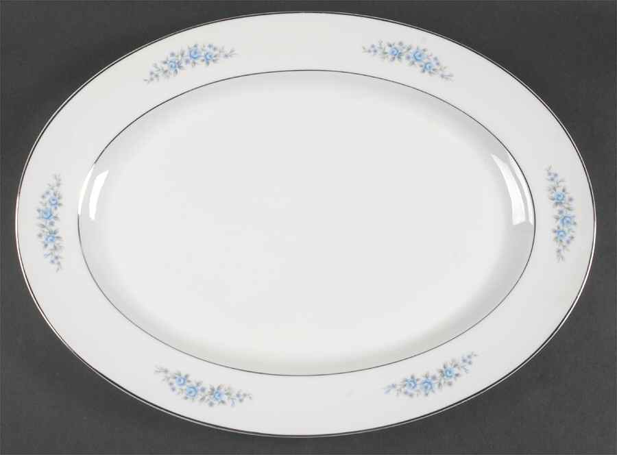 Charm 16" Oval Serving Platter by Rose (Japan)-1