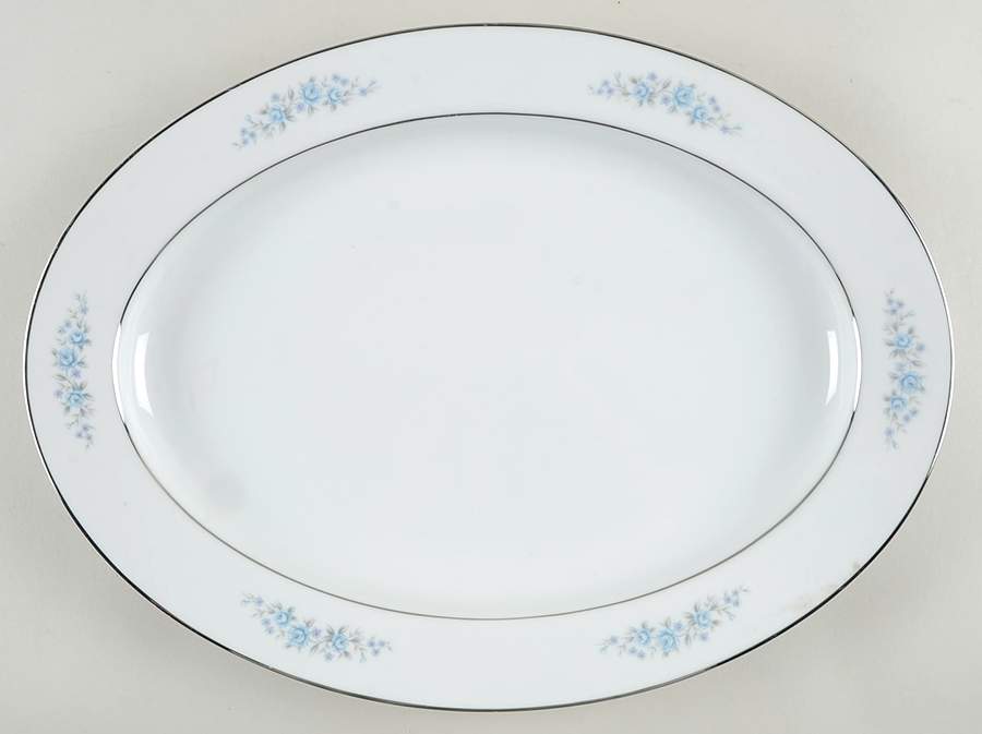 Charm 16" Oval Serving Platter by Rose (Japan)-1