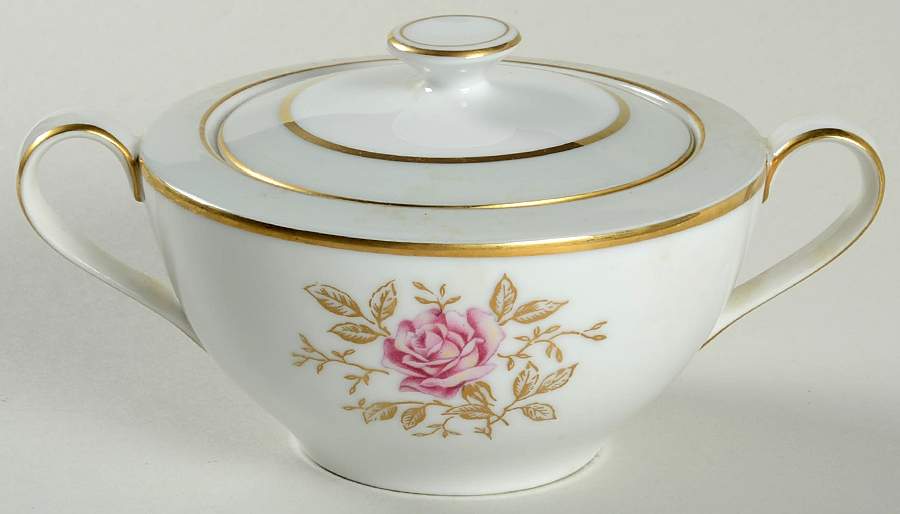 Charlton Sugar Bowl & Lid by Rose (Japan)-1