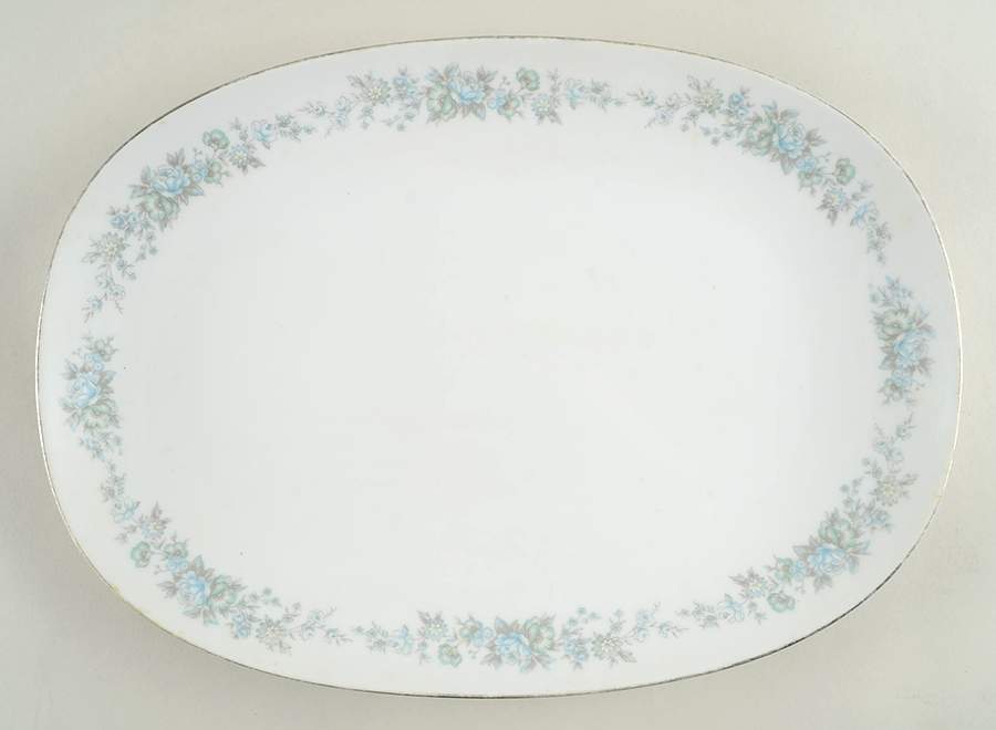 Claudia 15" Oval Serving Platter by Rose (Japan)-1