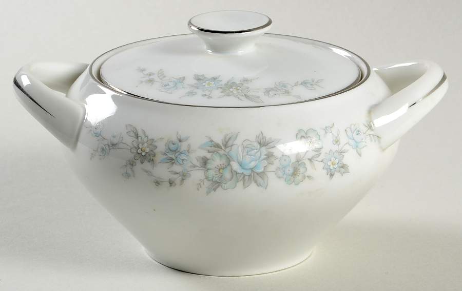 Claudia Sugar Bowl & Lid by Rose (Japan)-1