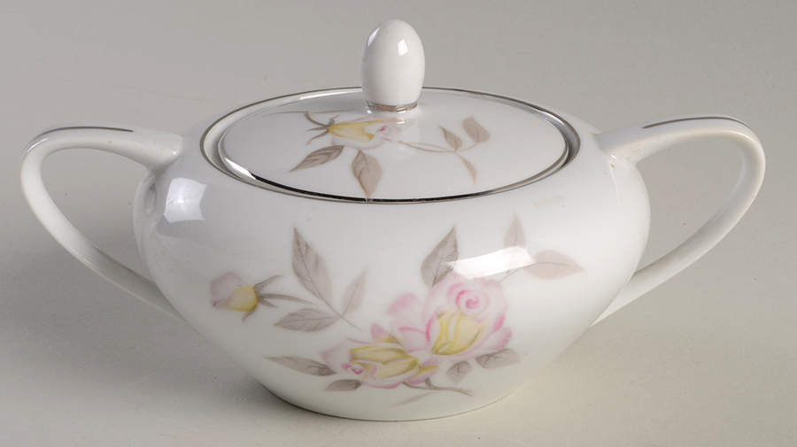 Clayton Sugar Bowl & Lid by Rose (Japan)-1