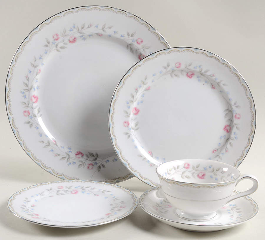 Colebrook 5 Piece Place Setting by Rose (Japan)-1