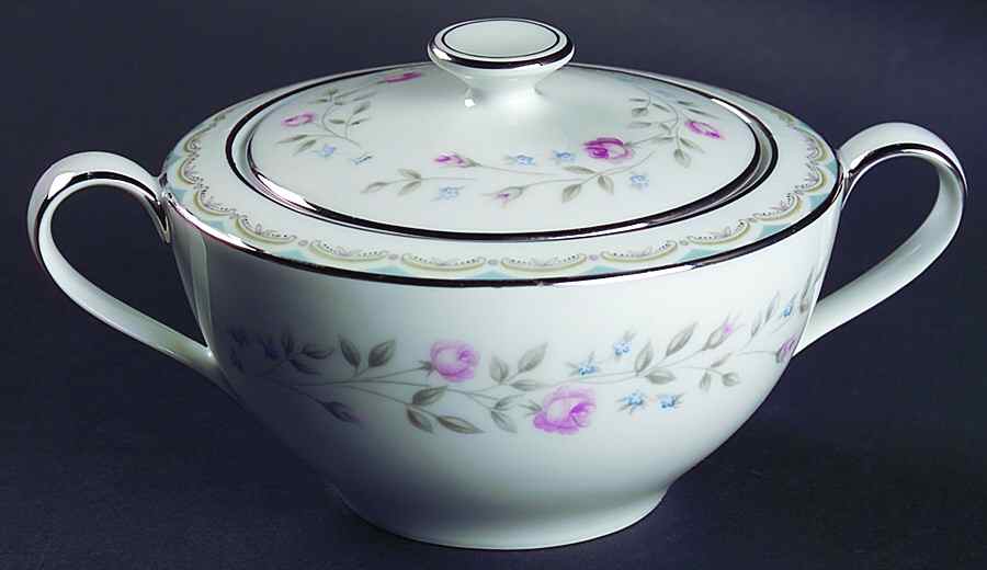 Colebrook Sugar Bowl & Lid by Rose (Japan)-1