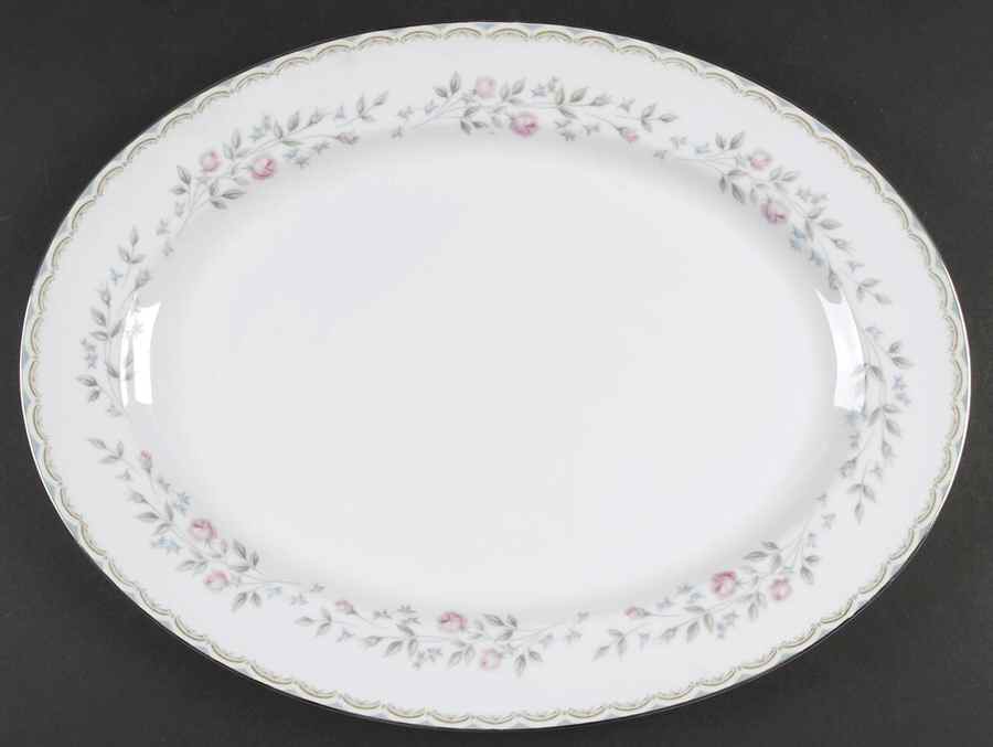 Colebrook 16" Oval Serving Platter by Rose (Japan)-1