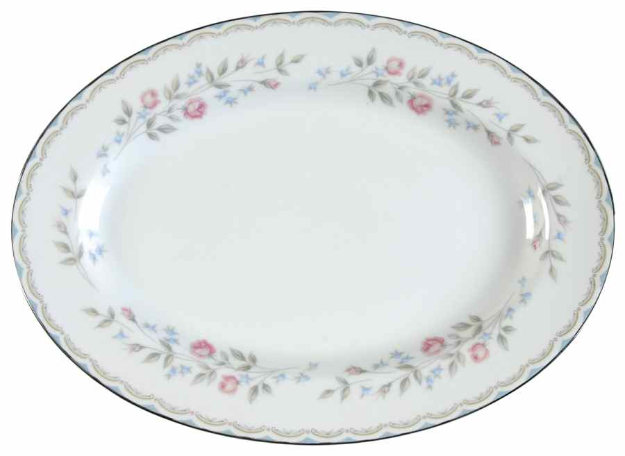 Colebrook 12" Oval Serving Platter by Rose (Japan)-1
