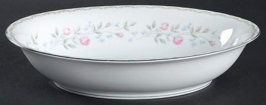 Colebrook 10" Oval Vegetable Bowl by Rose (Japan)-1
